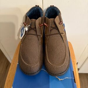 Men’s Nunn Bush BREWSKI MOC TOE CHUKKA Multi Brown Casual size 7 NEW